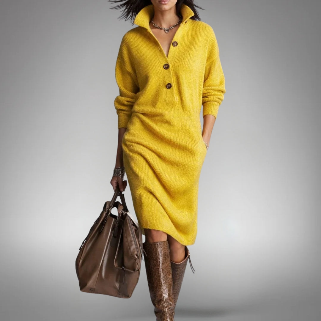 Serena™ | Midi dress with refined elegance