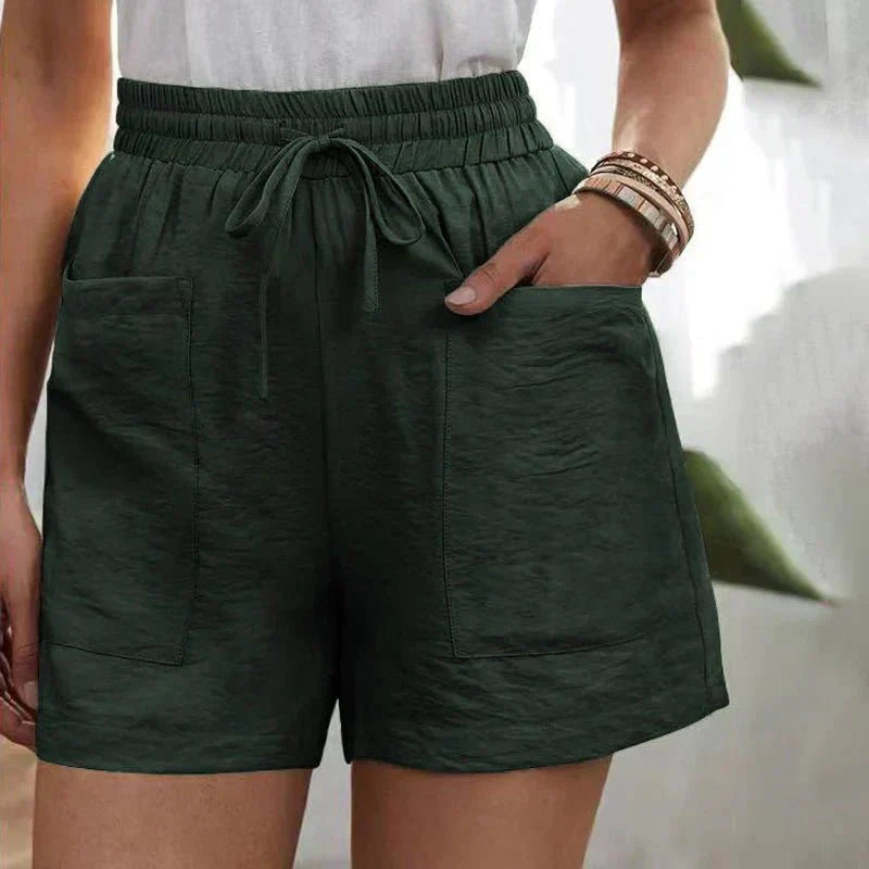 Ammora - Effortless Linen Blend Shorts