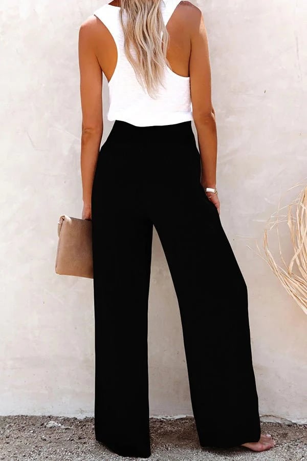 Alvina - Breezy High-Waist Pants