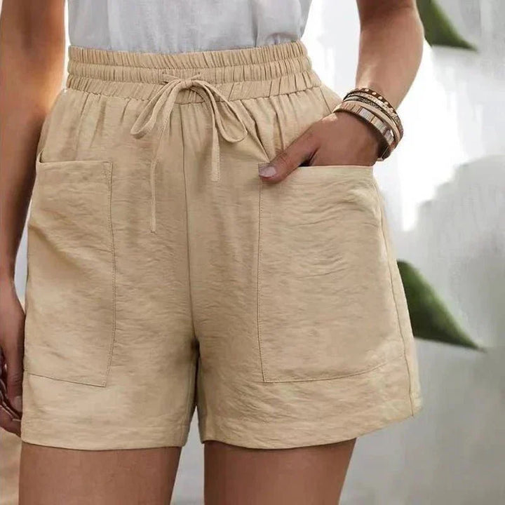 Ammora - Effortless Linen Blend Shorts