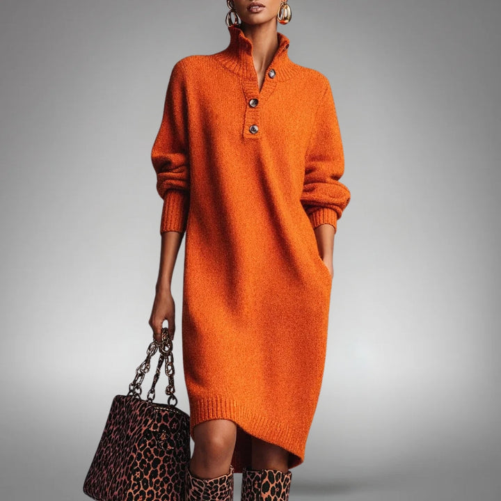 Serena™ | Midi dress with refined elegance