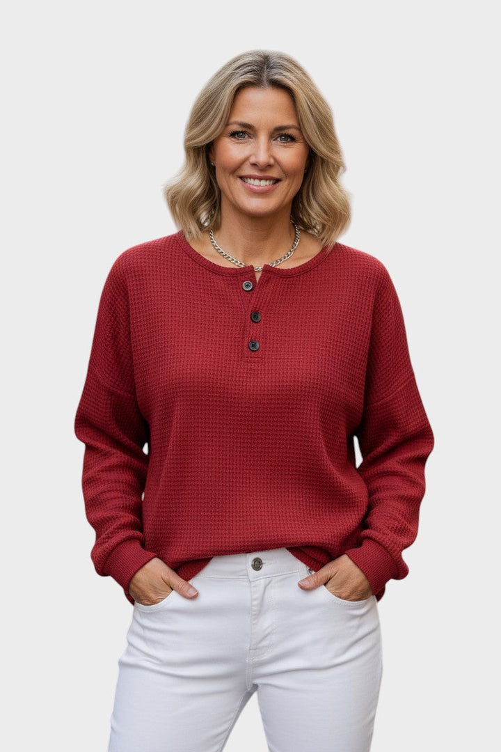 Aurelie™ | Loose-Fitting Blouse with Buttons