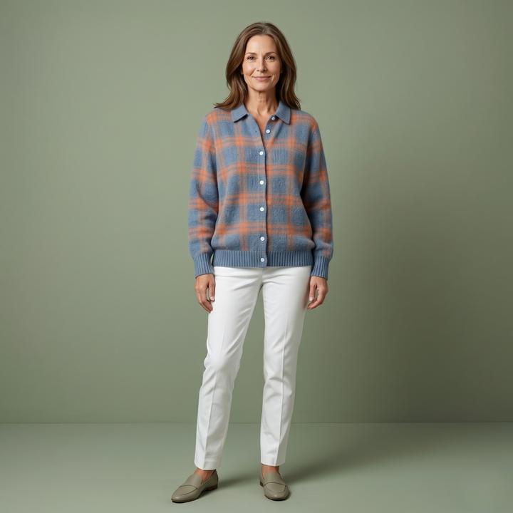 Danique™ | Cloud-Soft Plaid Button-Up