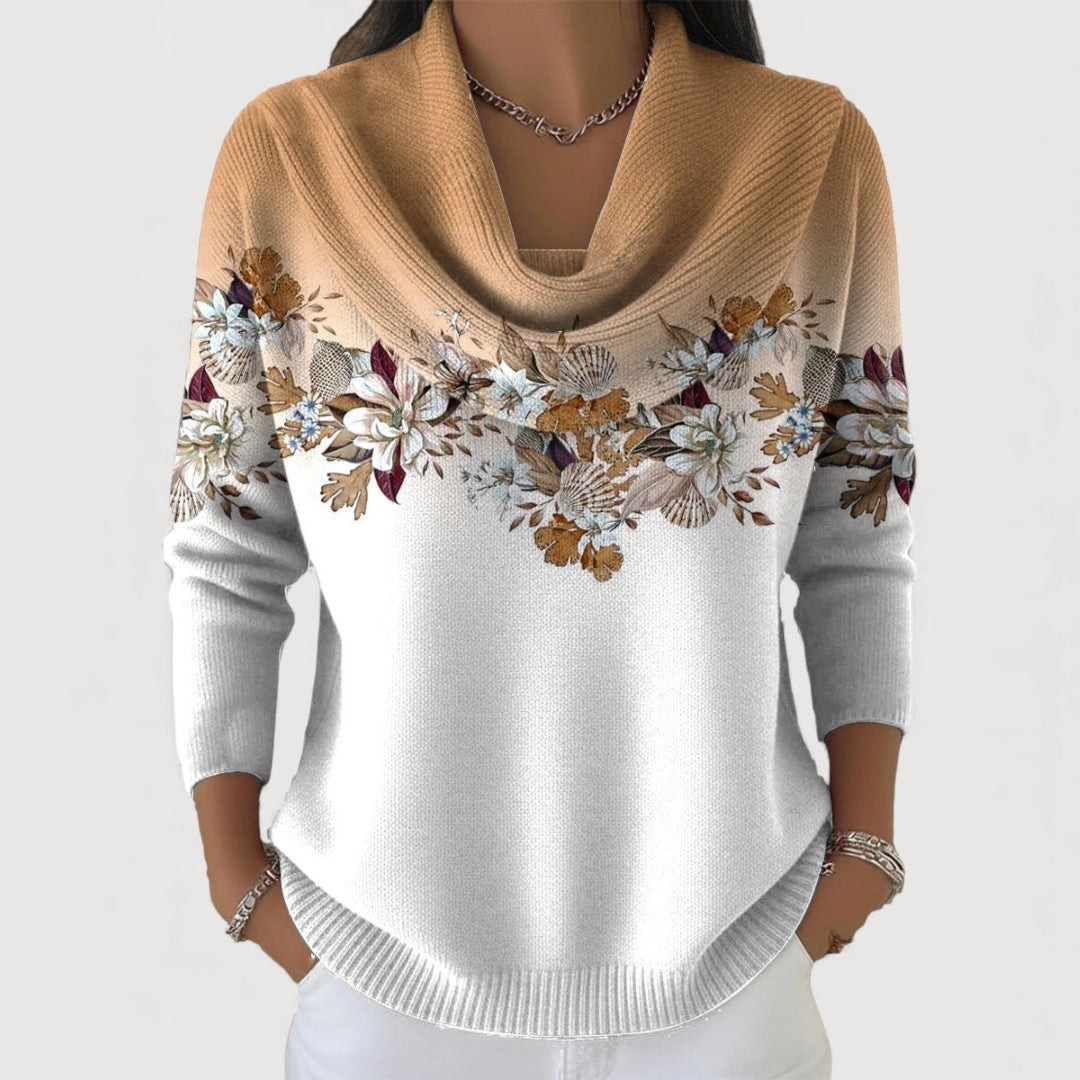 Alora | Floral Sweater with Soft Neck