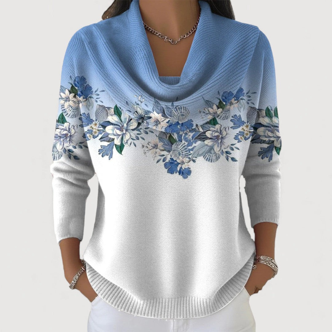 Alora | Floral Sweater with Soft Neck