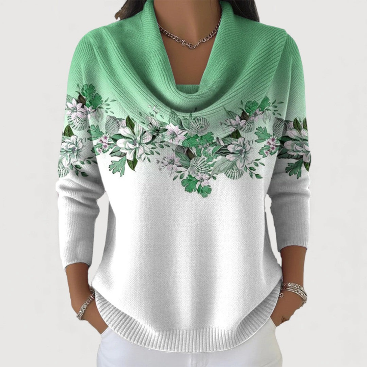 Alora | Floral Sweater with Soft Neck