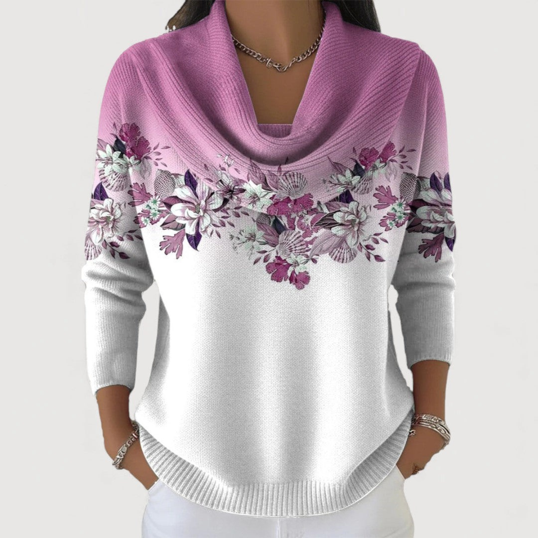 Alora | Floral Sweater with Soft Neck