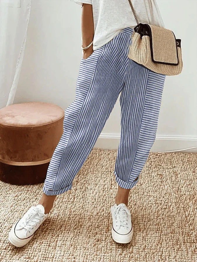 Lara – Striped Pants