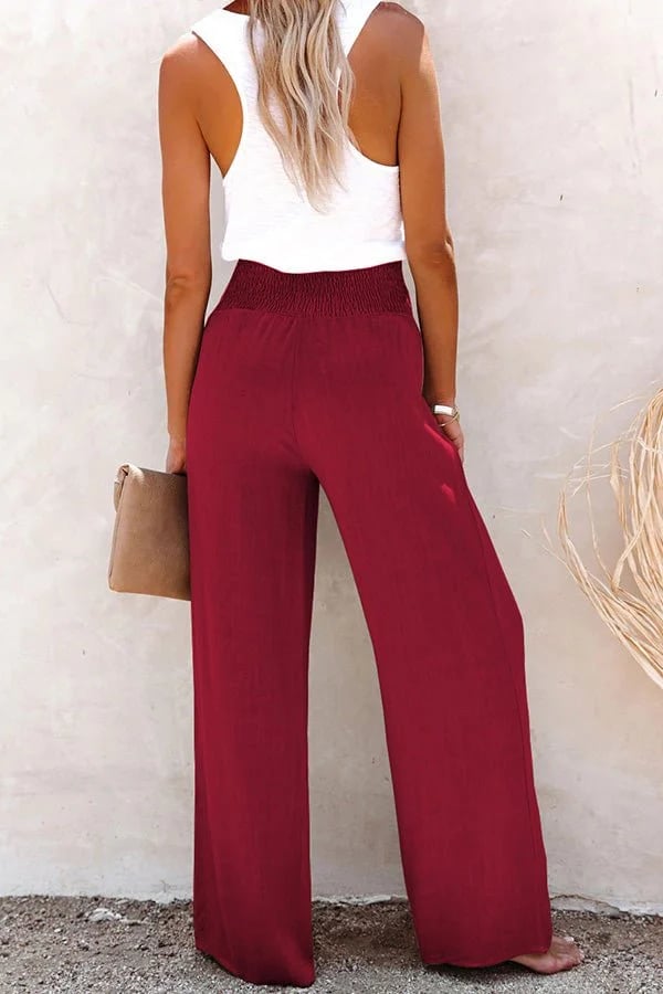 Alvina - Breezy High-Waist Pants