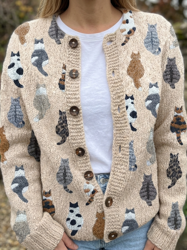 Amelia | Artistic Cardigan – Galerie des Chats