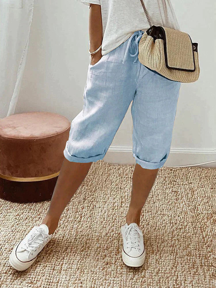Jasmin - Cotton-Linen Women's Pants