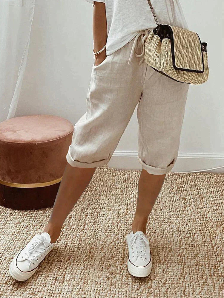 Jasmin - Cotton-Linen Women's Pants